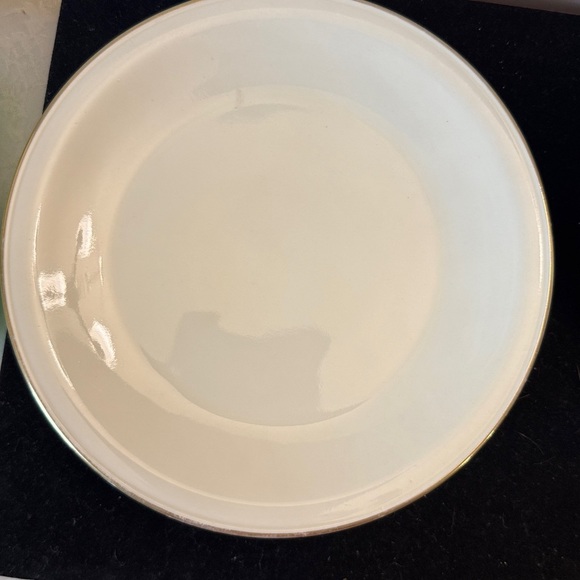 Vintage set of 3 Furstenberg Germany salad plates pattern 0456 gold trim on rim - Picture 3 of 4